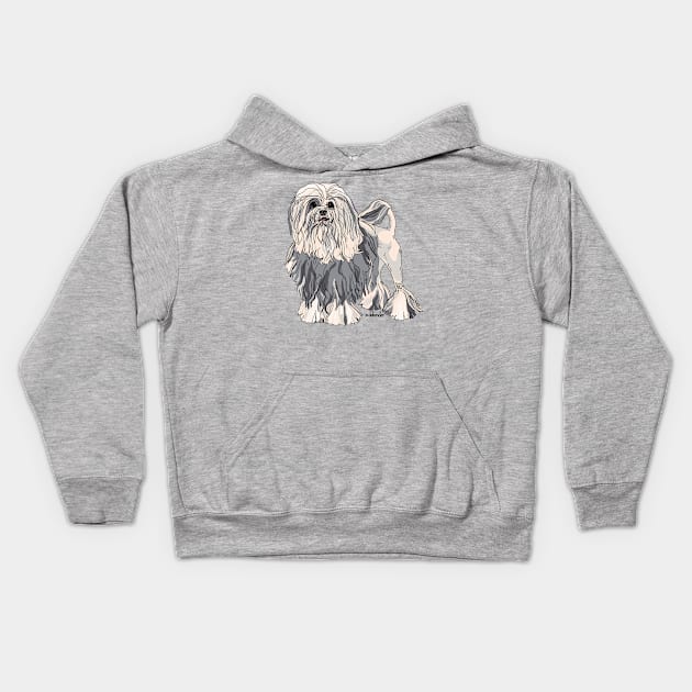 Lowchen - Little Lion Dog 2 Kids Hoodie by avondalealley